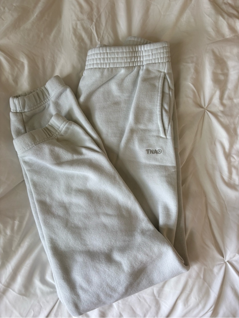TNA Gray/mint Jogger Sweatpants
